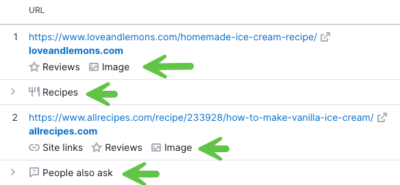 recipes search